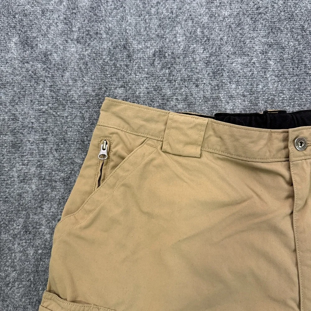 Duluth‎ Trading Co Cargo Shorts Mens 2XL Khaki Nylon Outdoor Utility Hiking